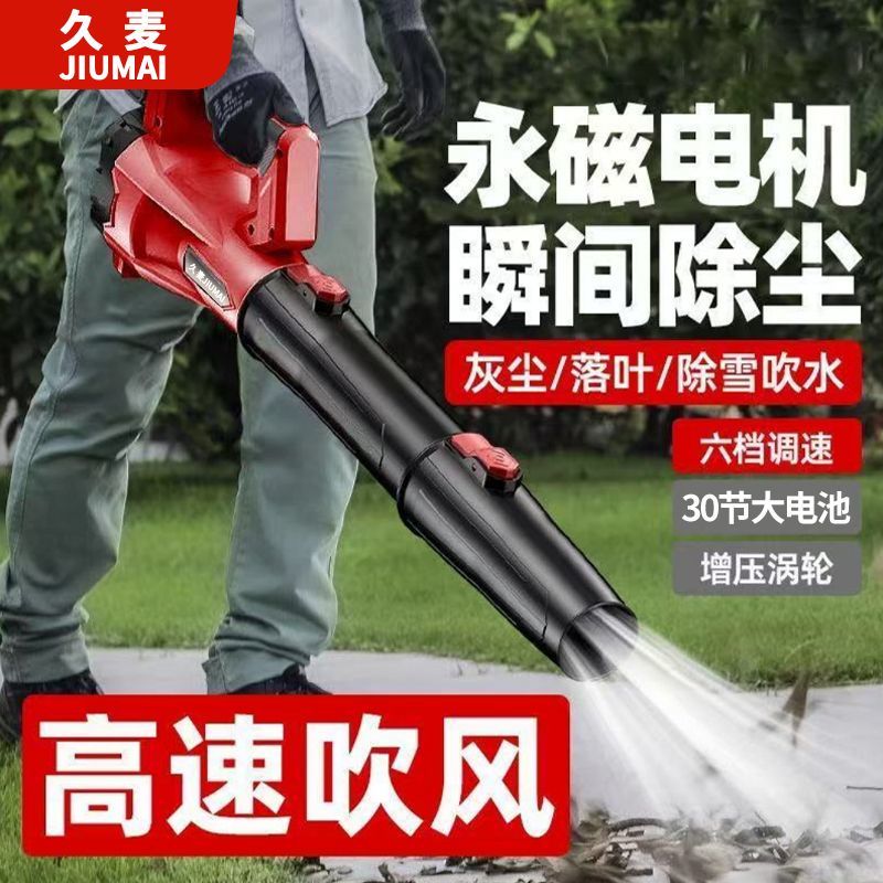 强力吹风机大功率锂电池30节吹灰除尘工业家用吹雪环卫吹落叶充电 图片 2