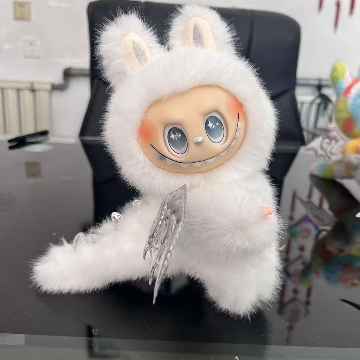 潮玩优选精致毛绒天使公仔四肢可动可爱生日挂件超萌卡通