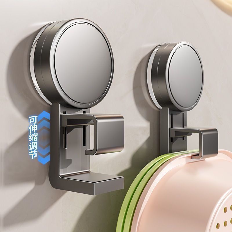 吸盘脸盆架脸盆悬空收纳挂钩旋转挂盆钩免打孔壁挂式厨房收纳神器