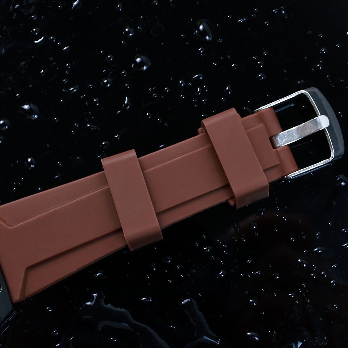 Unique Men's Quartz Watch With Large Dial And Silicone Barrel Case_voghion.com