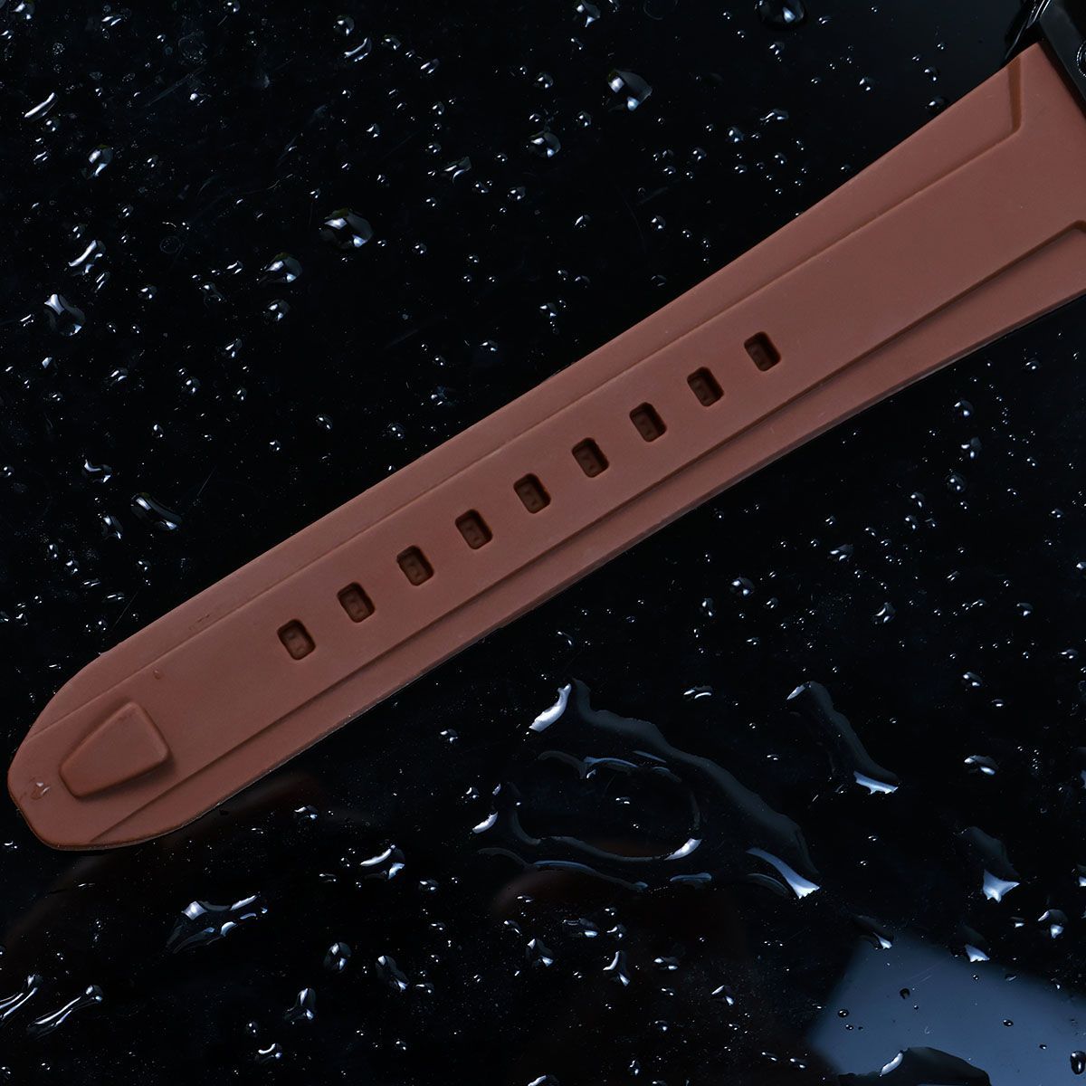 Unique Men's Quartz Watch With Large Dial And Silicone Barrel Case_voghion.com