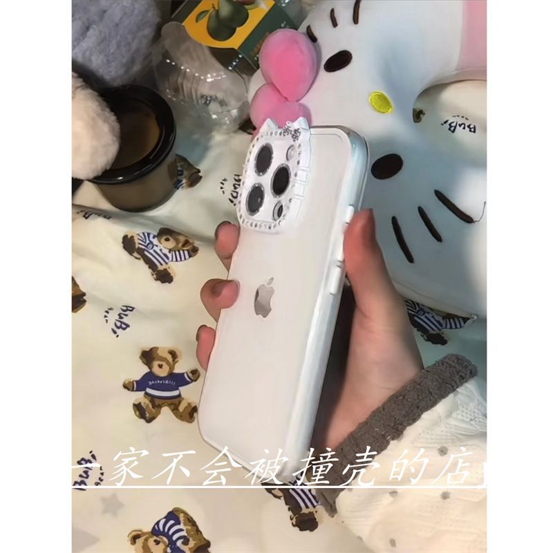 高级闪钻猫咪果冻适用iPhone17promax手机壳苹果16promax全包1514 图片 5