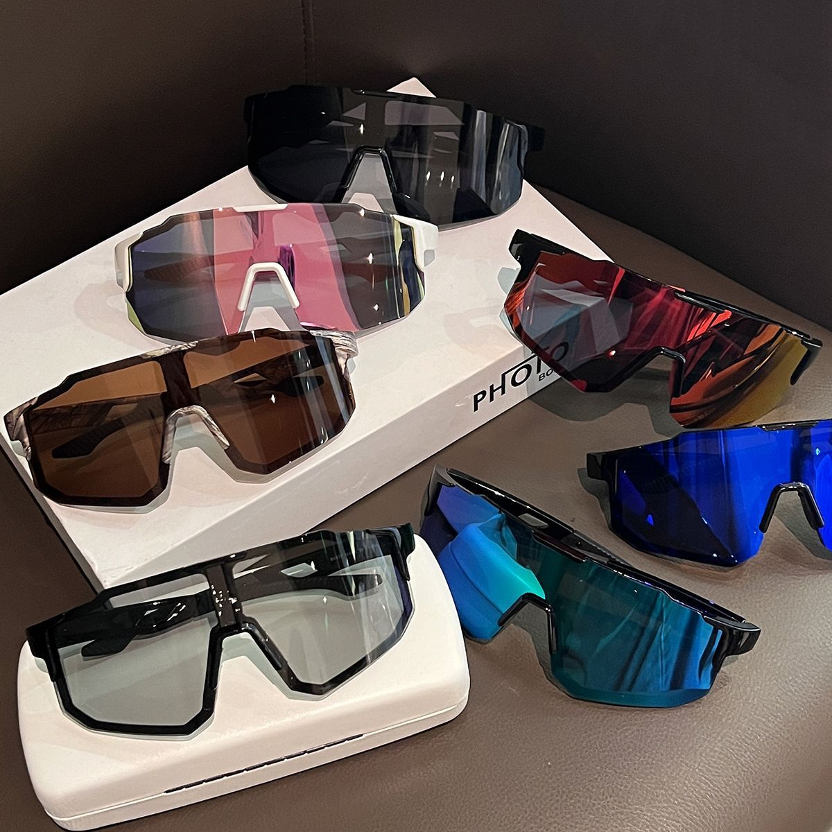 Outdoor Polarised Cycling Sunglasses Windproof Sun Protection_voghion.com