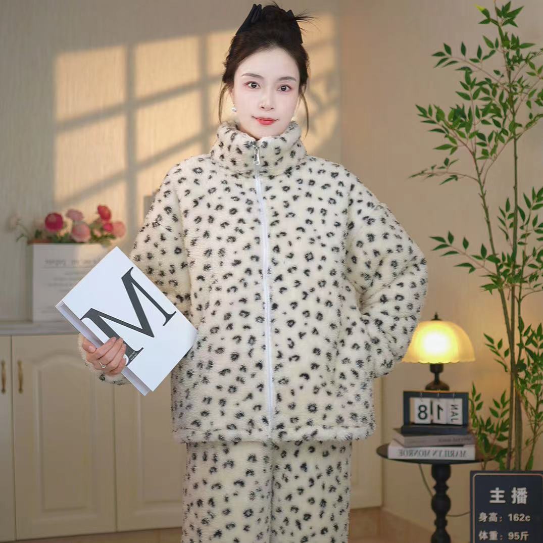 【巨厚巨厚!双层复合绒】冬季家外两穿超厚睡衣家居服套装