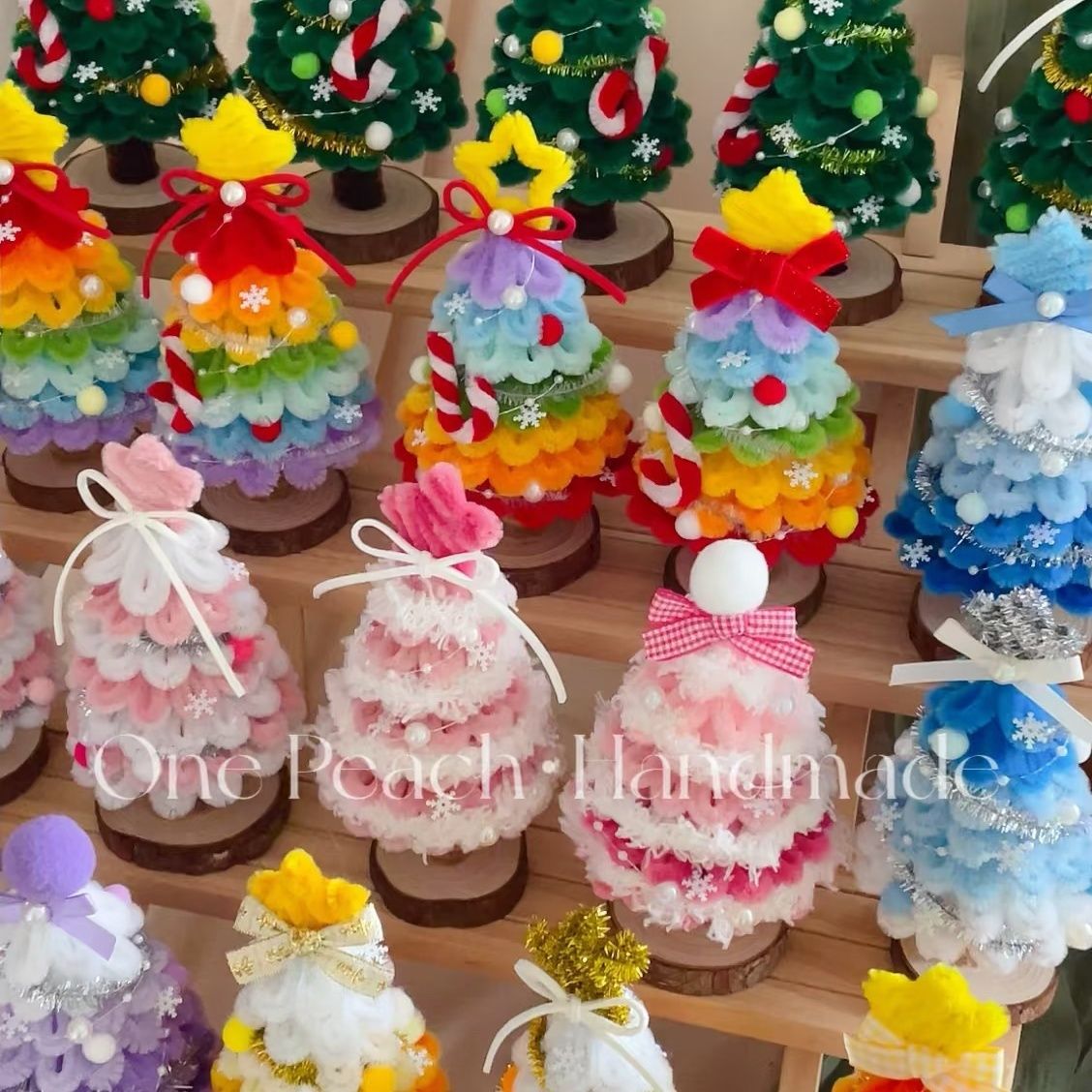 圣诞树扭扭手工圣诞节材料礼物装饰创意新款桌面摆件成品发货