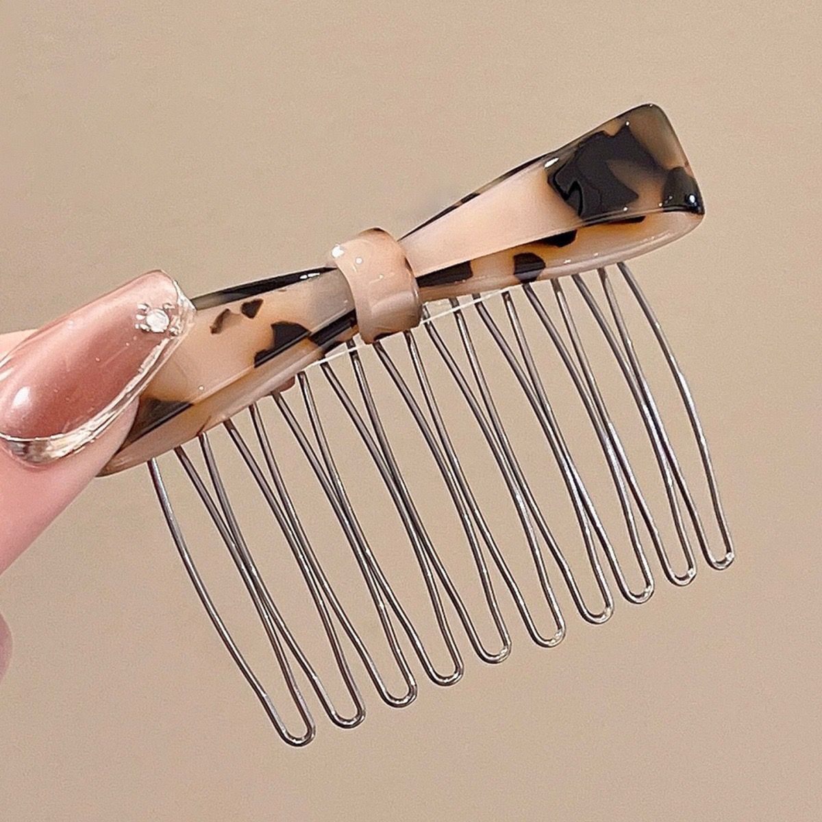 Peigne à nœud en acétate de style coréen et japonais, outil élégant haut de gamme pour chignon, épingle à cheveux peigne inversé, accessoire de coiffure pour la fixation_voghion.com