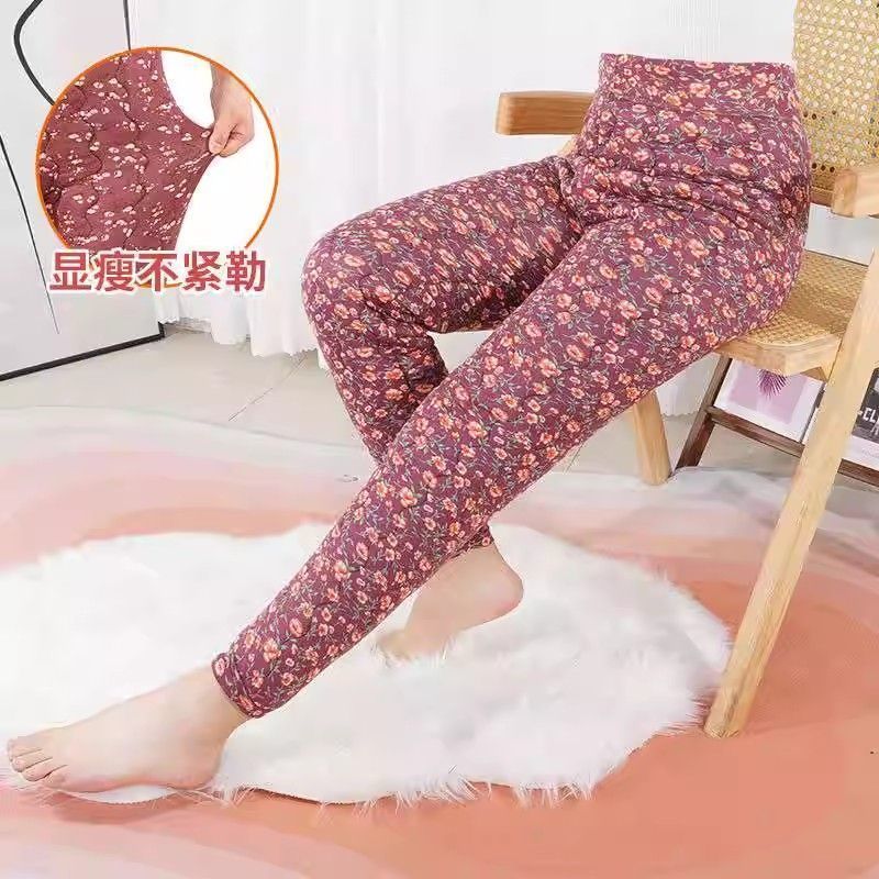 加绒单件女拉绒保暖裤中老年人保暖裤单件加厚秋裤棉裤毛裤绒裤女
