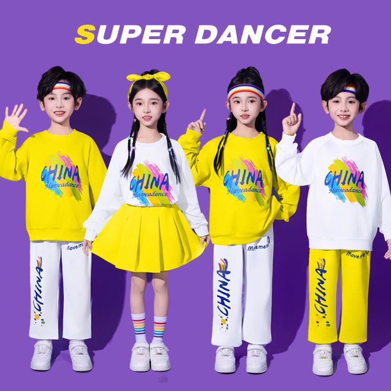 儿童啦啦队演出服幼儿园合唱舞蹈元旦表演服秋季小学生运动会服装