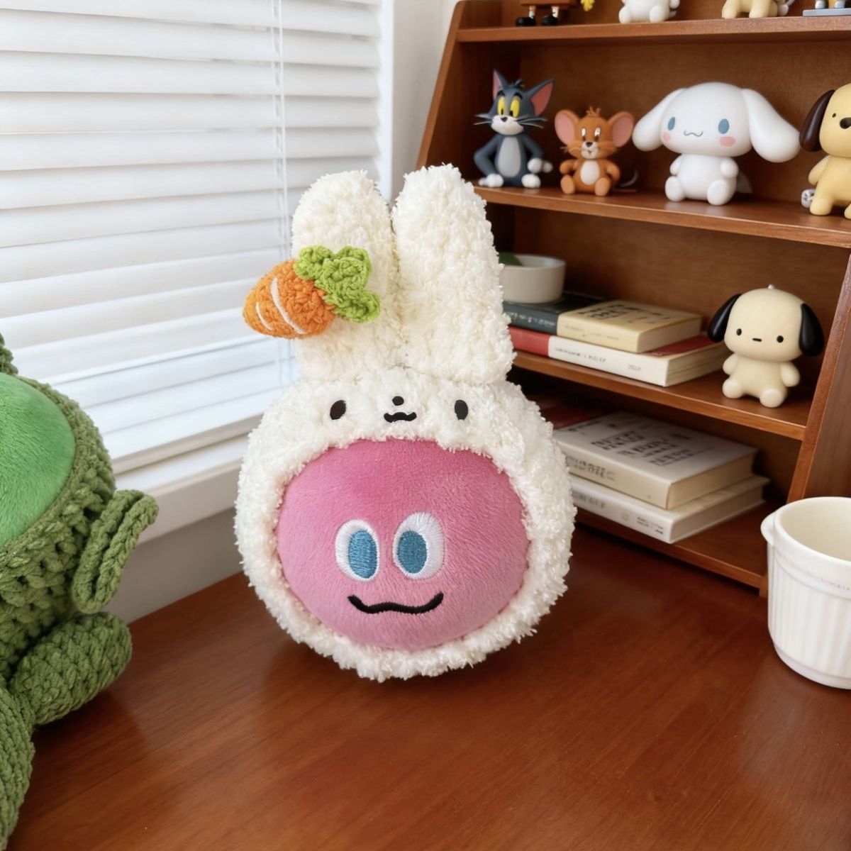 五月天五球纯真兔头套手工钩织娃衣盲盒球阿信玛莎卜卜衣服