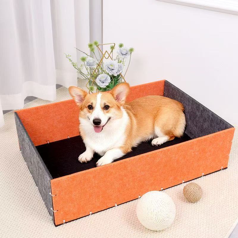 保暖猫咪狗狗毛毡猫窝隔凉加厚耐用围栏组合四季通用设计DIY拼接