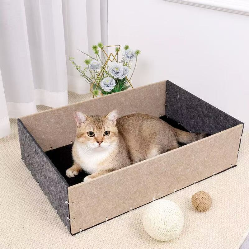 保暖猫咪狗狗毛毡猫窝隔凉加厚耐用围栏组合四季通用设计DIY拼接 图片 4
