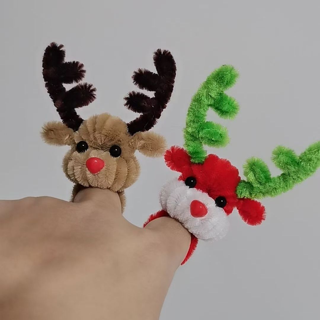 Finished DIY Twist Stick Christmas Ring, Non-shedding, Cute Finished Product, Popular For Photo Shoots, Creates A Great_voghion.com