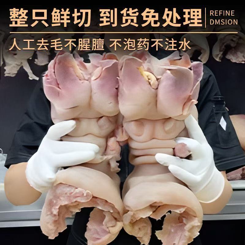 【正宗牛蹄整只】草饲黄牛去骨牛蹄皮整只牛肉新鲜半熟牛脚牛蹄筋