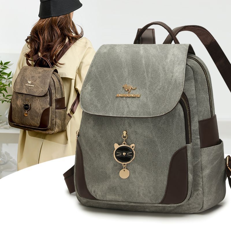 Zaino da viaggio casual semplice e di alta gamma da donna, modello 2026, leggero e capiente, ideale per viaggi._voghion.com