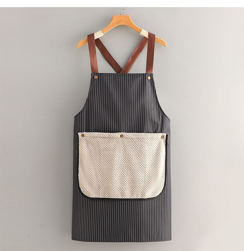 Waterproof Kitchen Apron Wipeable Anti-fouling Cooking Workwear_voghion.com