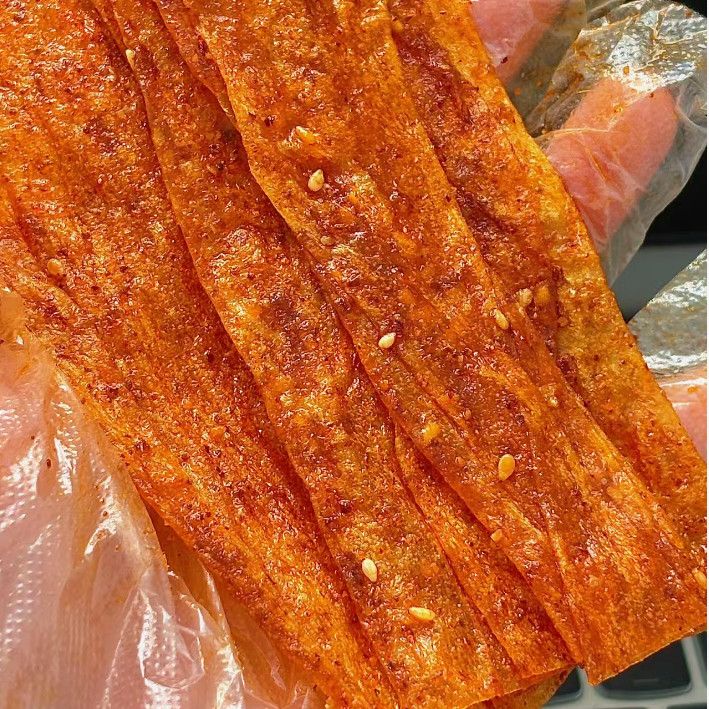 (9.99*8大包萍乡风味辣片手撕豆皮老式麻辣零食怀旧食品80儿时)