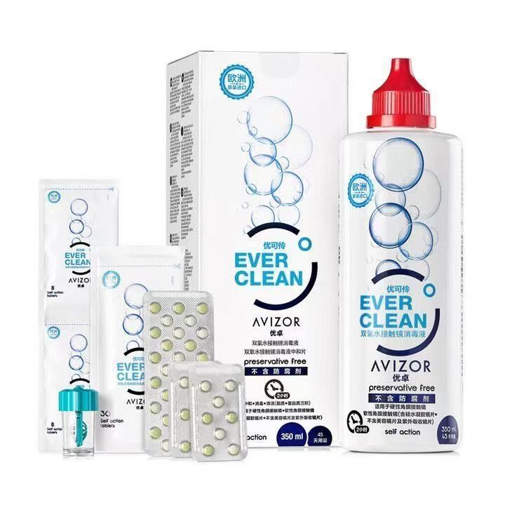 优卓双氧水225mlRGP硬性隐形护理液角膜OK镜专用擦码