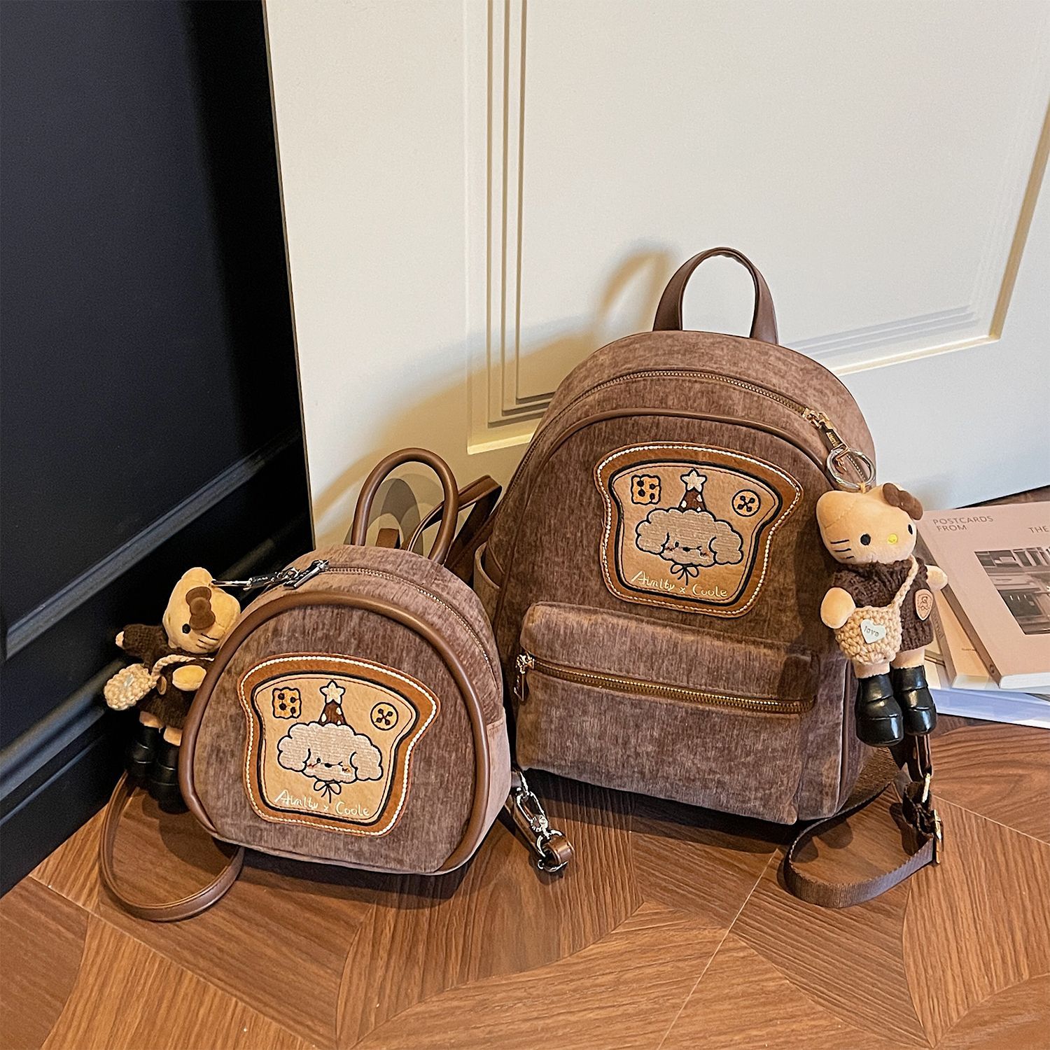 Amy Rabbit Women's Bag Is This Year's New Trendy Commuter Daily Versatile Fashion Cute Retro-style Maillard Backpack_voghion.com