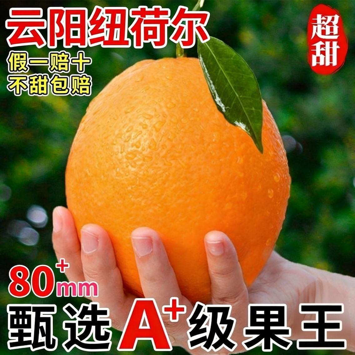 重庆云阳纽荷尔脐橙正宗新鲜橙子薄皮甜橙应季水果奉节大果批发