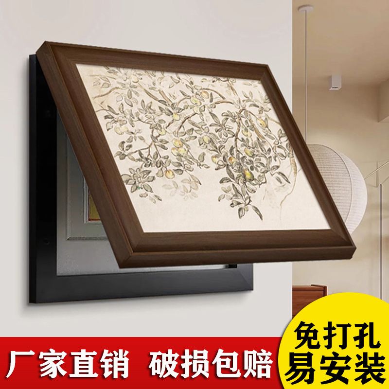 法式中古风电表箱装饰画复古电表箱遮挡横版竖版配电箱平安果壁画