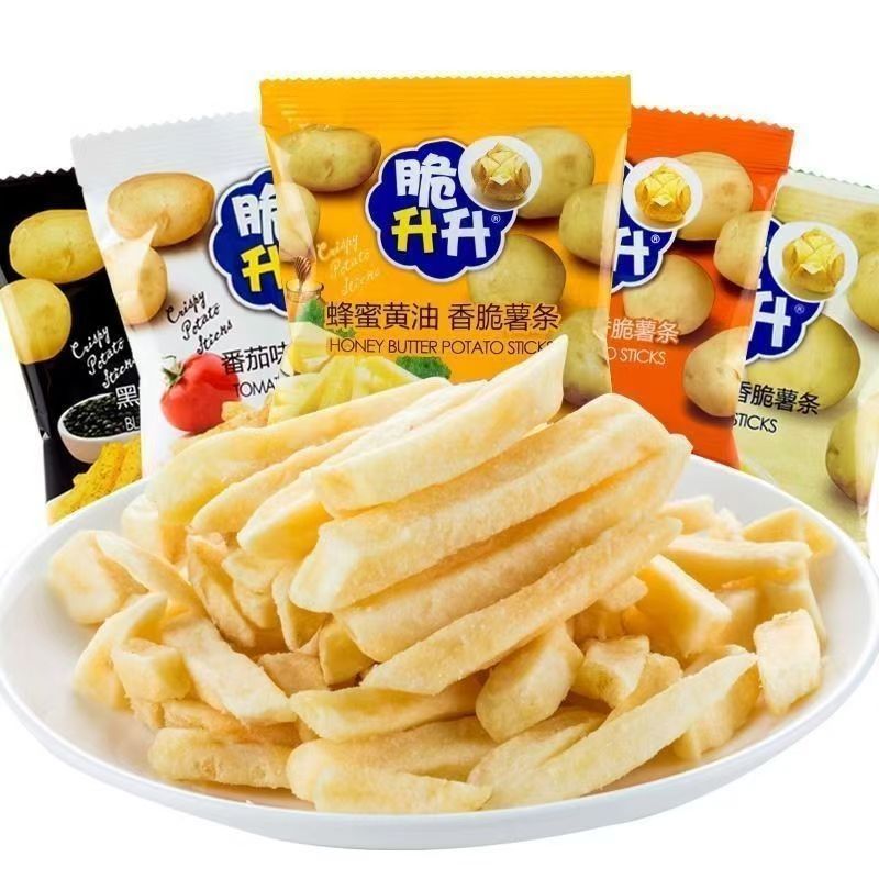 脆升升香脆薯条约1400g(70包)七味包邮轻松解馋办公室闲零食 图片 9
