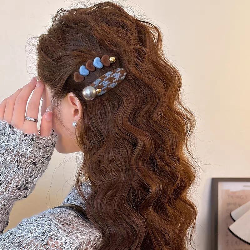 Fermaglio capelli a cuore per donna design color-block accessorio_voghion.com