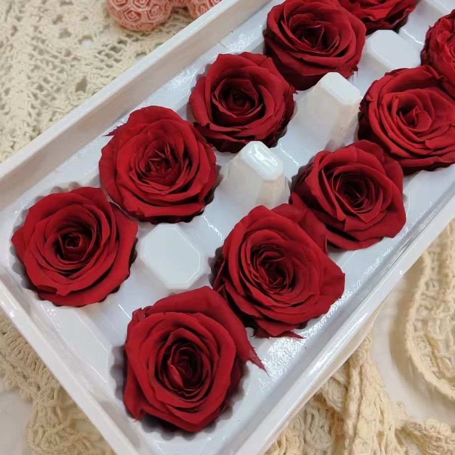 8朵B级永生玫瑰花cmdiy礼盒弗洛伊德永生花
