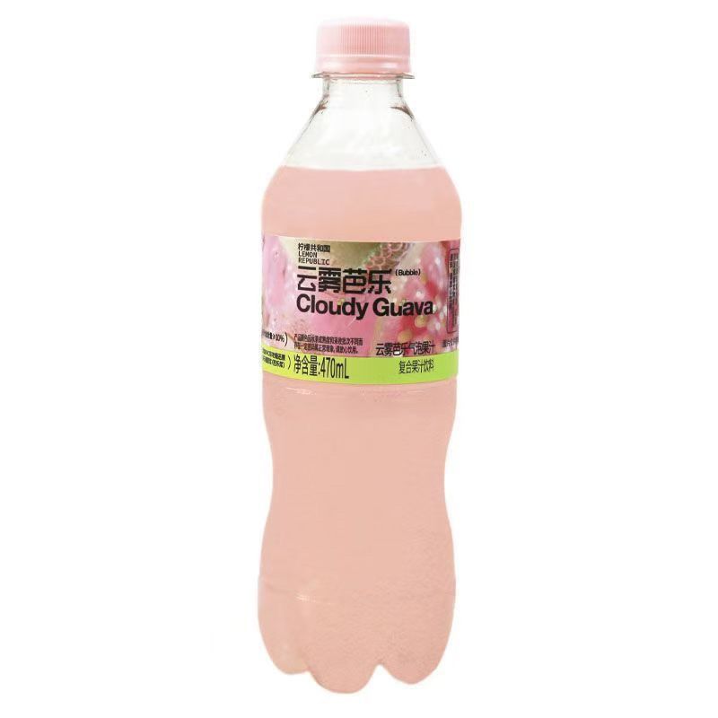 15瓶柠檬共和国云雾芭乐气泡果汁470ml