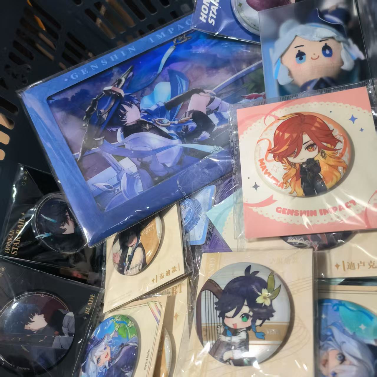 正版官谷 福袋清仓 原神初音天官时光崩铁随机吧唧挂件色纸立牌