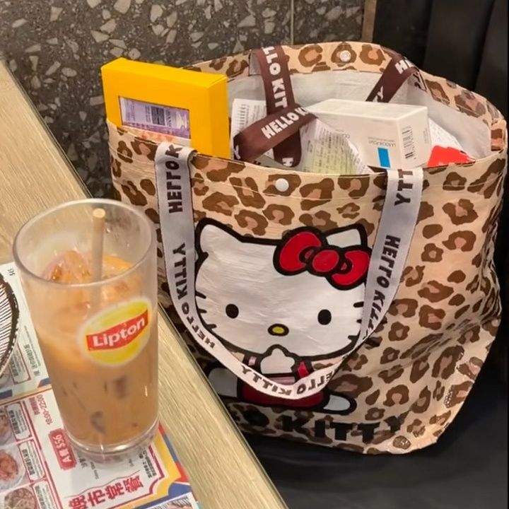 三丽鸥正版hellokitty编织袋大号54x34cm
