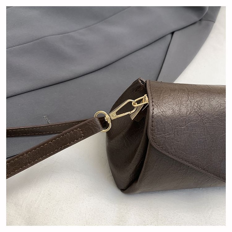 Versatile Leather Crossbody Bag, Casual Cylinder Shoulder Bag_voghion.com