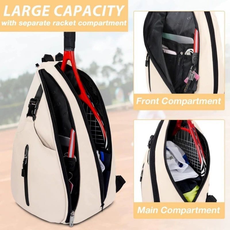 New Badminton For Outdoor Sports Training, Single-shoulder Pickleball Backpack, Crossbody Bag, Tennis Bag_voghion.com