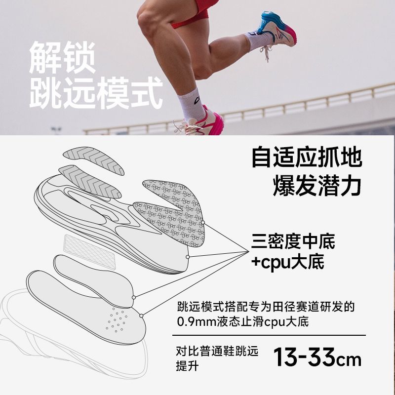音速猫逆天3.5 | 北京体育大学 碳板跑鞋体考体测竞速专业跑步鞋 图片 4