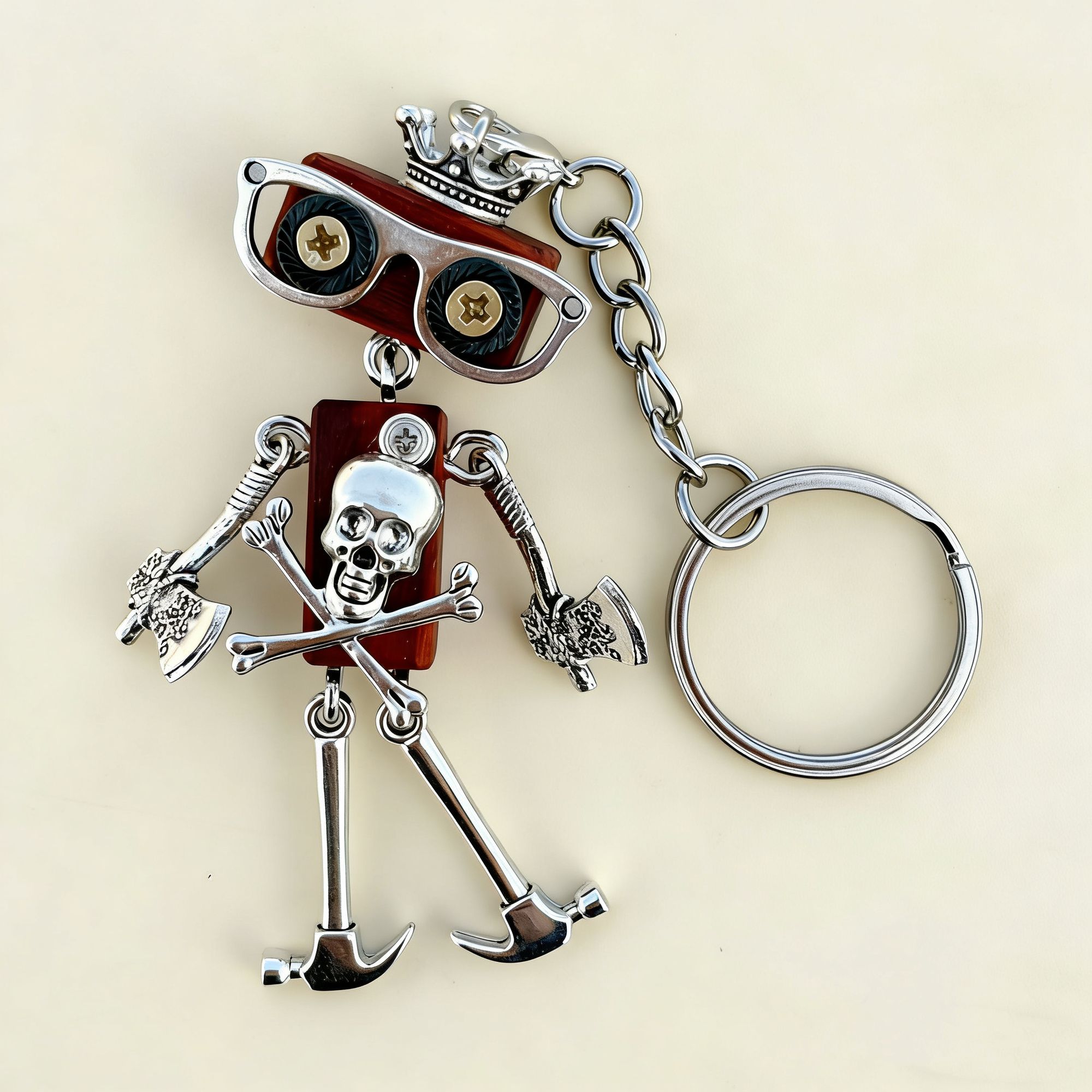 Original Handmade Punk Robot New Year Graduation Gift For Students, Boys And Girls, Personalized Niche Trendy Necklace_voghion.com