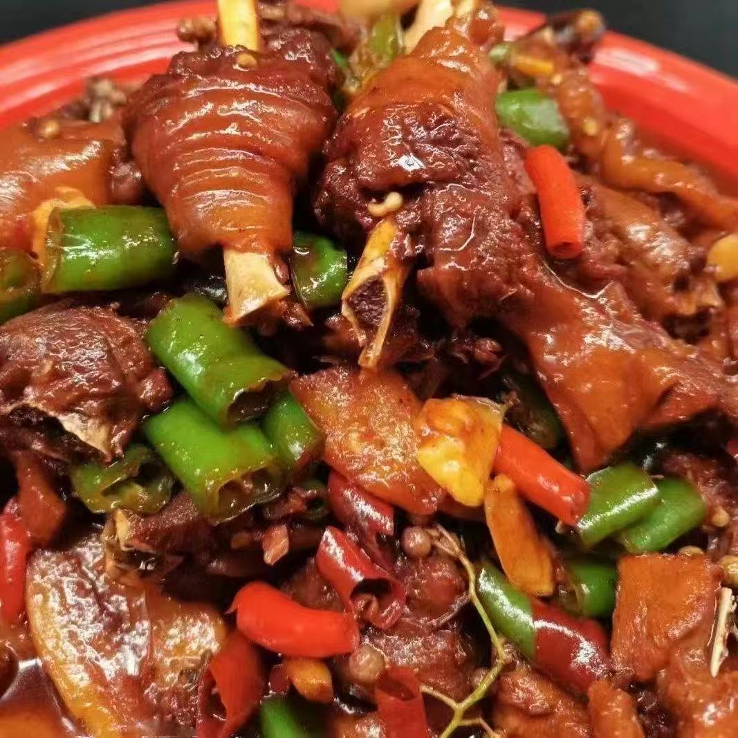 正宗炒鸡现杀现枣庄辣子鸡真空即食新鲜果园散养公鸡地锅3.5斤装