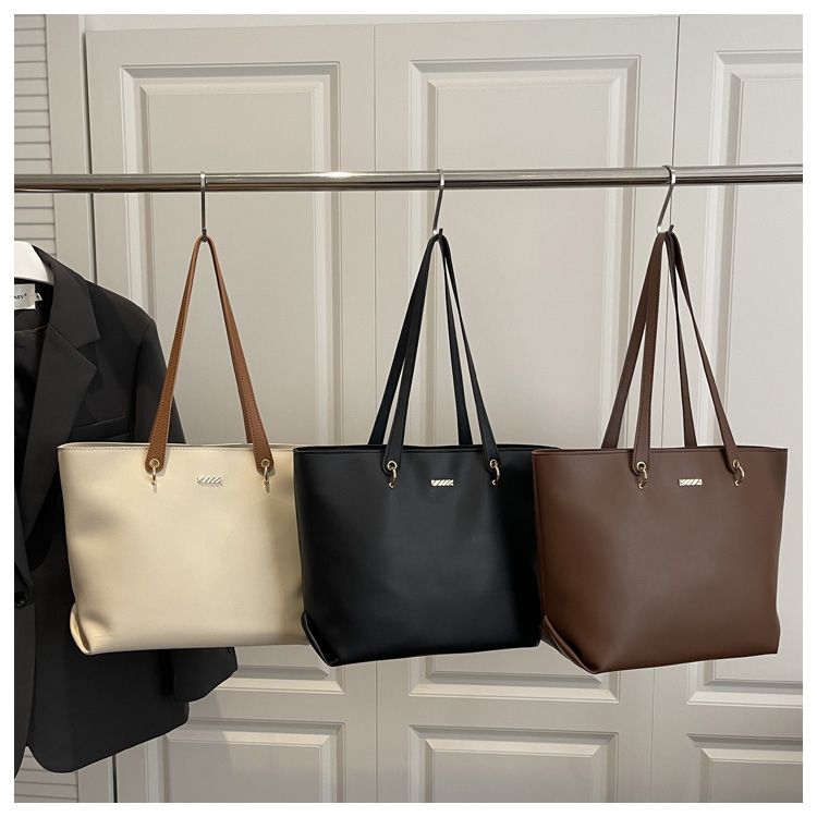 Stylish Large Capacity Women Tote Bag With Simple Texture Design_voghion.com