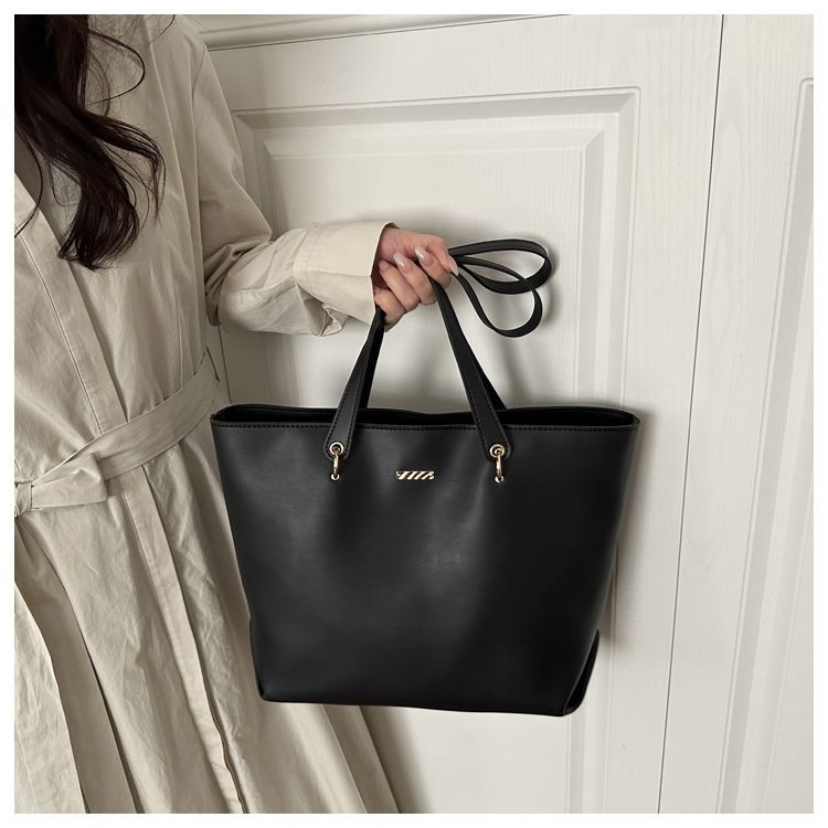 Stylish Large Capacity Women Tote Bag With Simple Texture Design_voghion.com