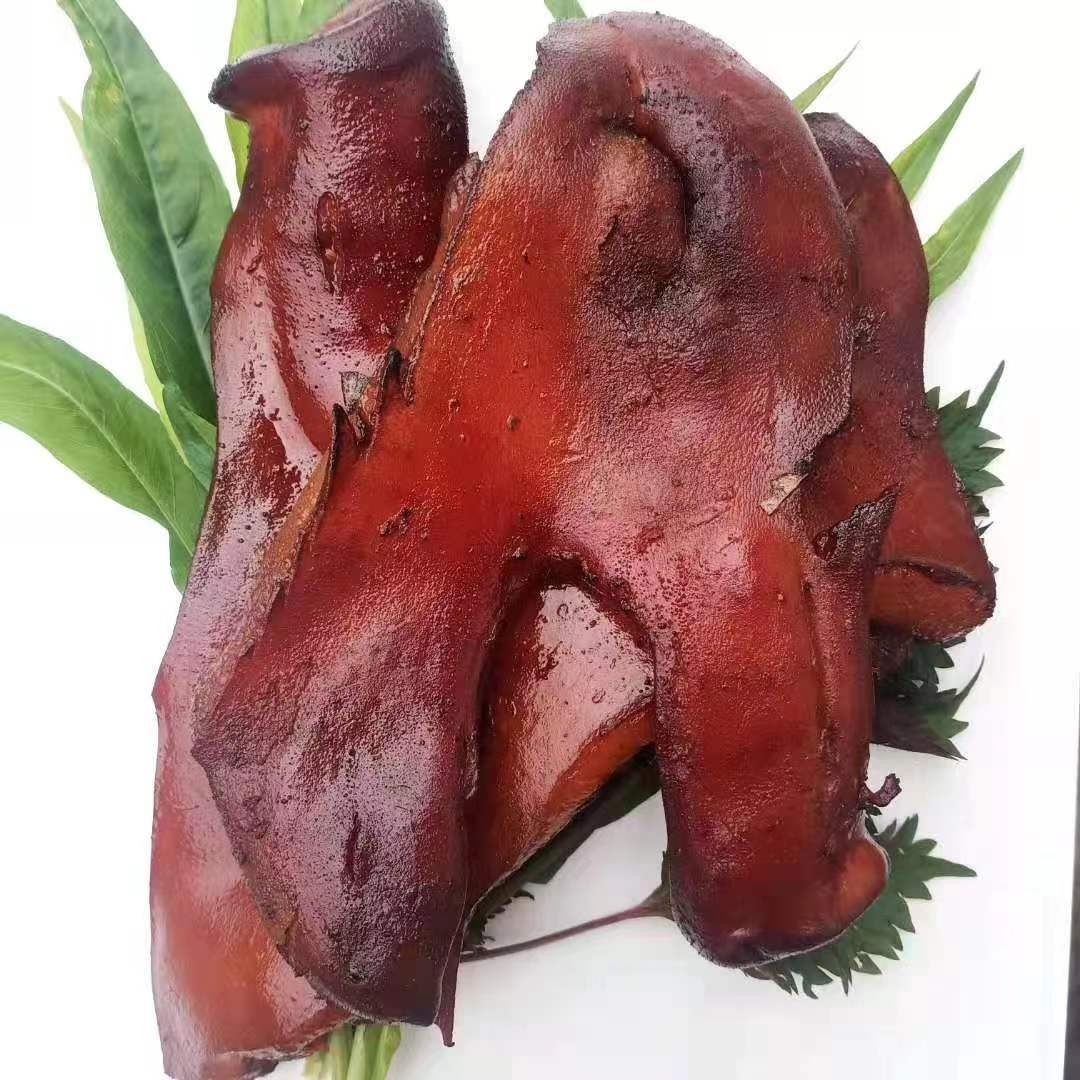 柴火烟熏腊猪脸2500g湖南特产农家土猪烟熏自制猪脸肉腊猪拱嘴