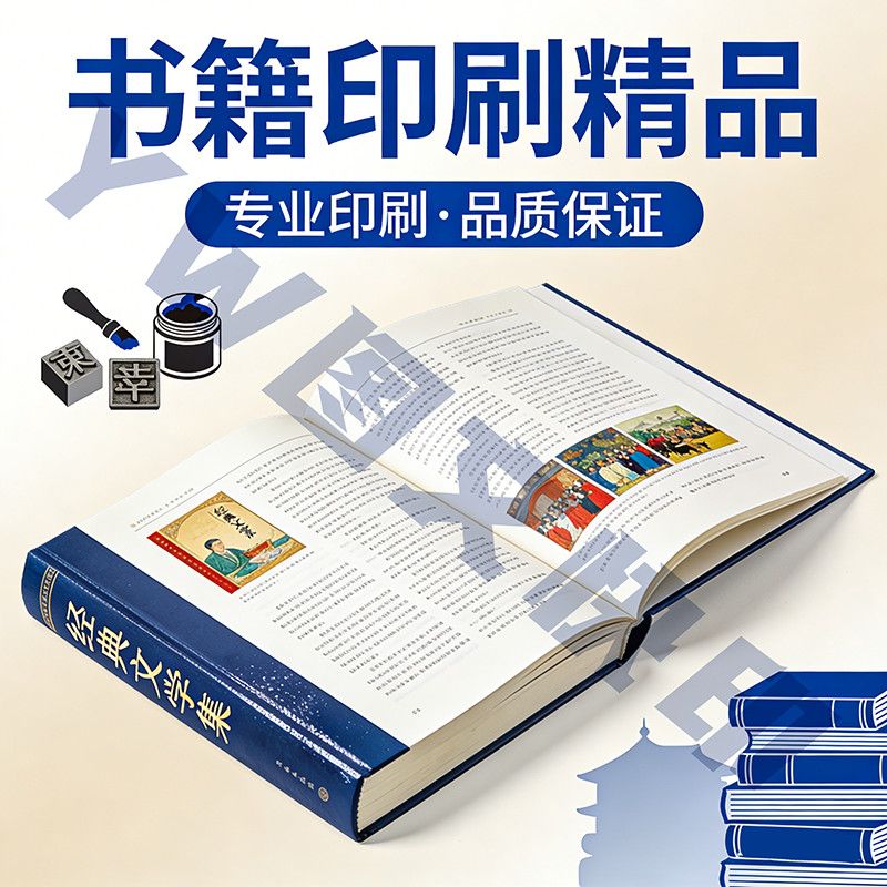 书本书法字帖教辅族谱宣传画册讲义彩色黑白定制印刷蝴蝶锁线精装