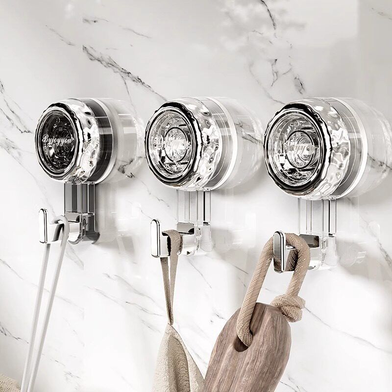 旋转吸盘挂钩免打孔强力承重真空粘钩厨房浴室卫生间墙壁毛巾无痕