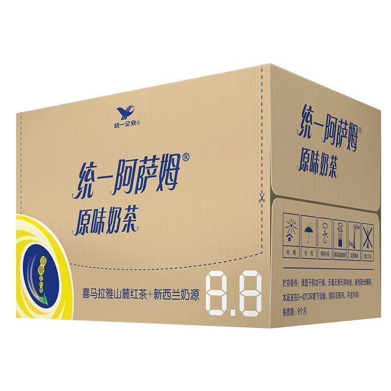 【新货】统一阿萨姆原味奶茶500ml丝滑奶茶正品饮料一整箱批发 图片 5