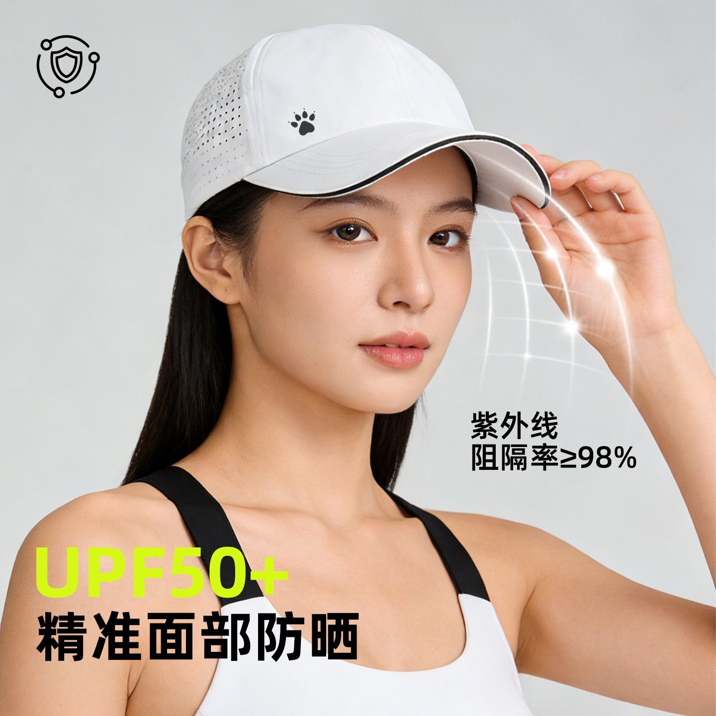 卡尔美跑步运动帽遮阳帽子户外骑行休闲百搭棒球帽透气防晒男女 图片 6