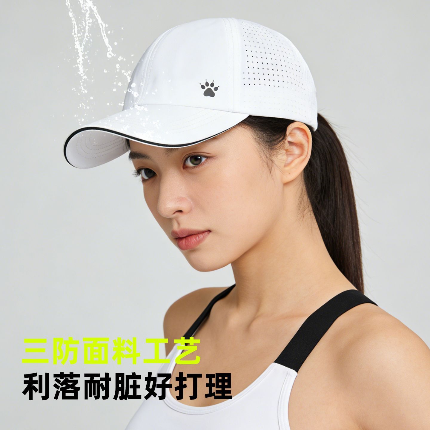 卡尔美跑步运动帽遮阳帽子户外骑行休闲百搭棒球帽透气防晒男女 图片 4