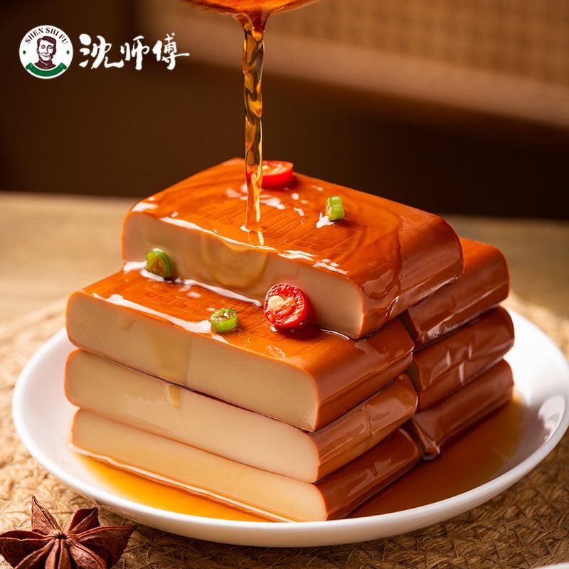 沈师傅鸡蛋干95g*9袋正宗四川特产咸味散装小吃休闲开袋即食