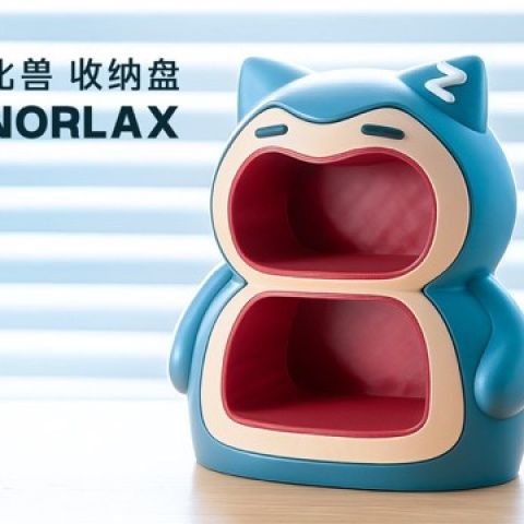 3d打印卡比兽收纳盒桌面玄关钥匙收纳遥控器摆件