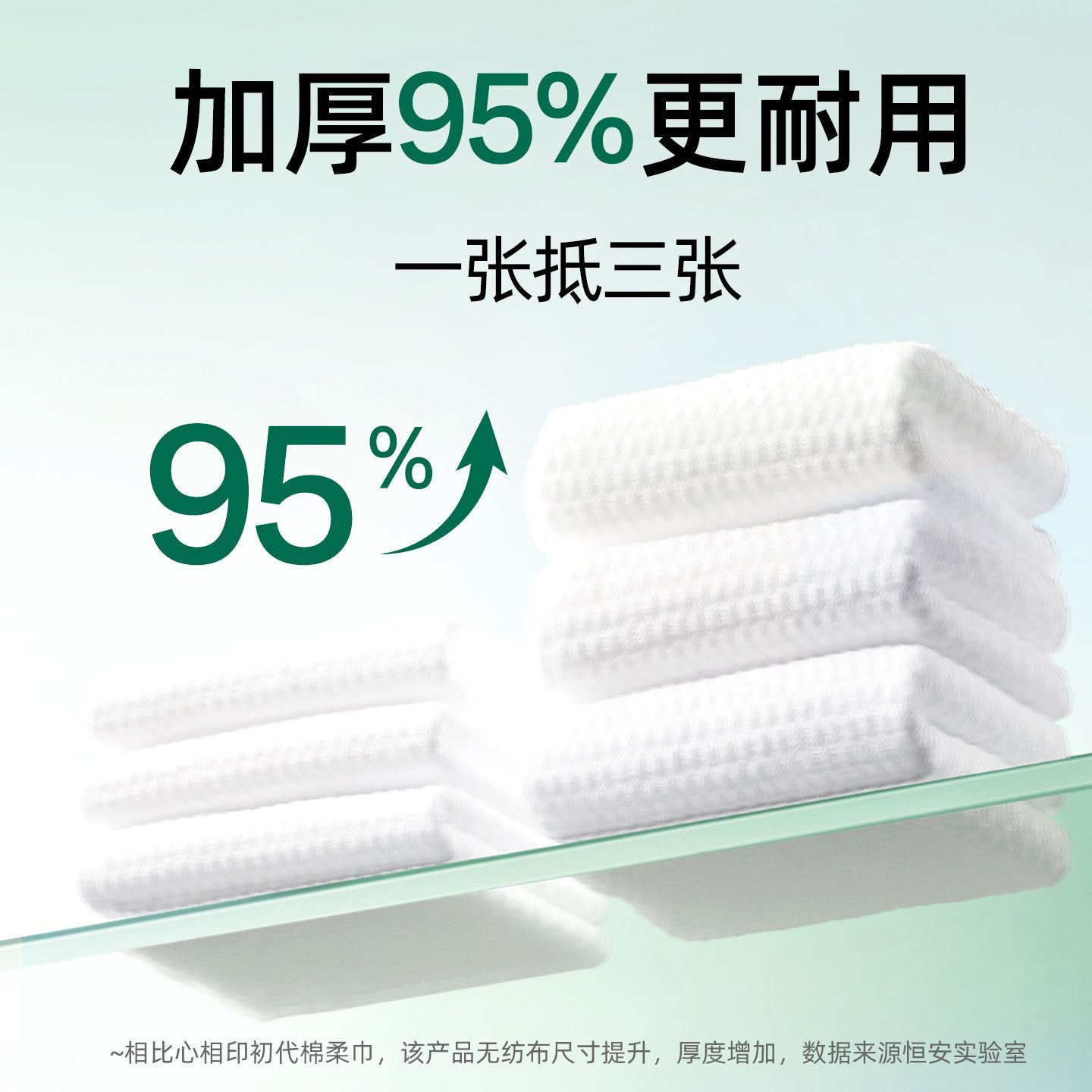 【到手3包240抽】心相印洗脸巾悬挂式80抽L码一次性家用宿舍擦脸