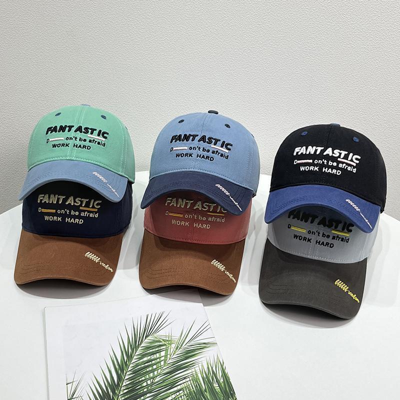 Koreanischer Damen Baseball Cap Mit Kontrastfarben Sommer Kappe_voghion.com