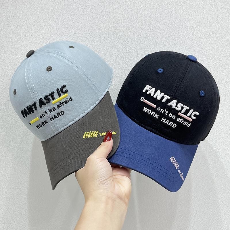 Koreanischer Damen Baseball Cap Mit Kontrastfarben Sommer Kappe_voghion.com