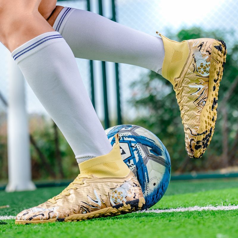 New High-top For Men And Women Students, TFAG Professional Adult Outdoor Artificial Turf Competition Football Shoes_voghion.com