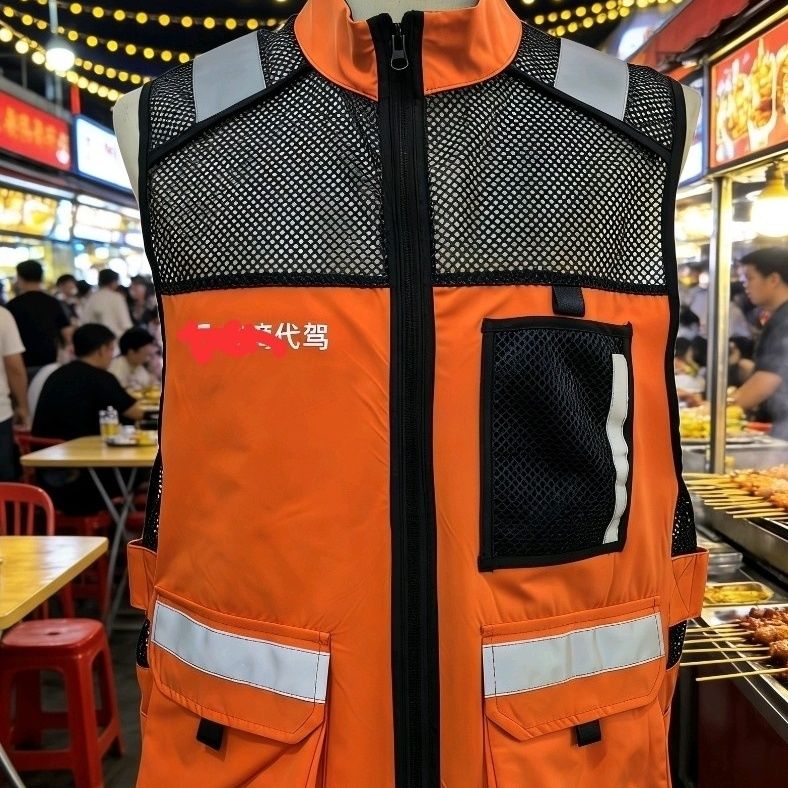 滴滴四代马甲4代定制代驾马甲新桔三代反光马甲原版原色公司背心